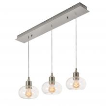 AFX Lighting, Inc. LNYP07MBSNLNR3 - Laney 3 Light Linear Pendant MB 120V,SN