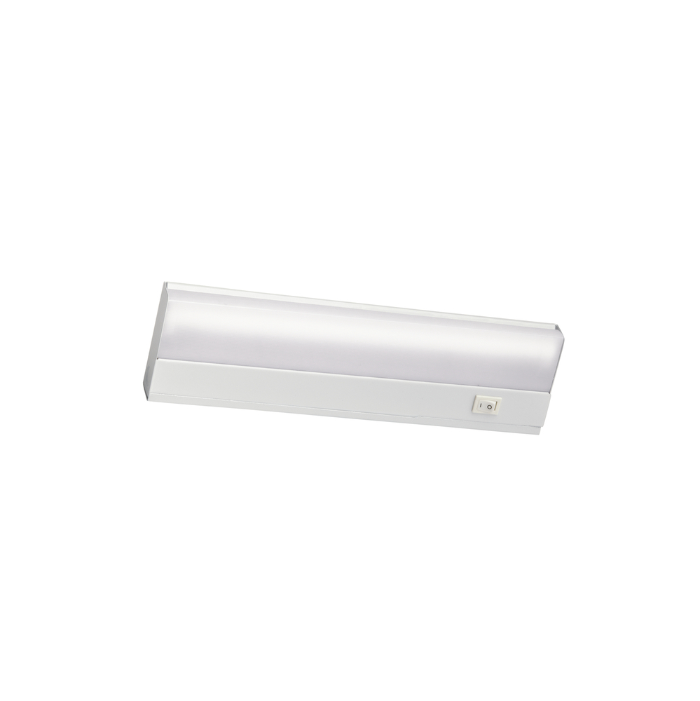 12" 8W Direct Wire Fluorescent Cabinet Light White