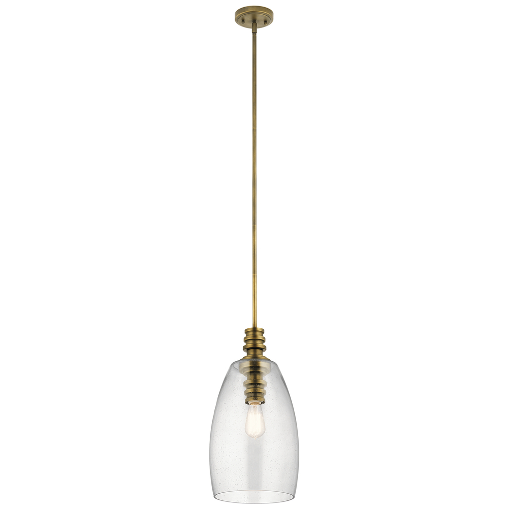 Lakum™ 1 Light Pendant Natural Brass