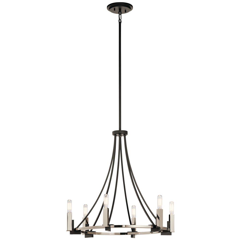 Bensimone™ 6 Light Chandelier Black