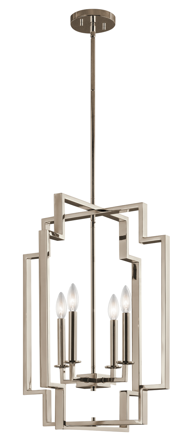 Downtown Deco Large 4 Light Foyer Pendant PN