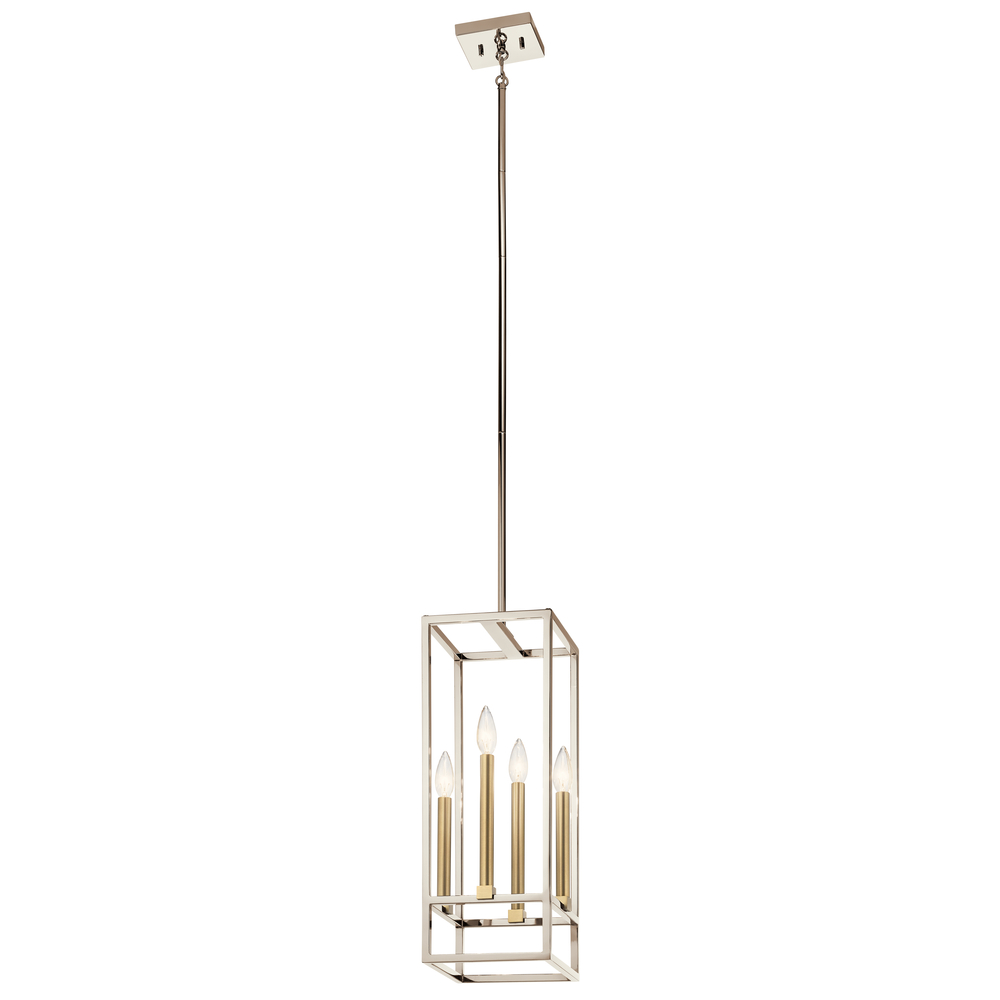 Finet™ 4 Light Foyer Pendant Polished Nickel