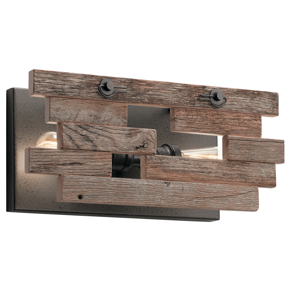 Cuyahoga Mill™ 2 Light Wall Sconce Anvil Iron