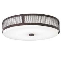 Kichler 42379OZLEDR - Ceiling Space 13.25" LED Flush Mount with Opal Etched Glass in Olde Bronze®