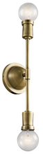 Kichler 43195NBR - Armstrong 5" Wall Sconce Natural Brass