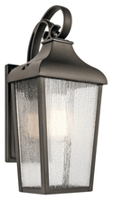 Kichler 49735OZ - Forestdale 14.75" 1 Light Outdoor Wall Light with Clear Seeded Glass in Olde Bronze®