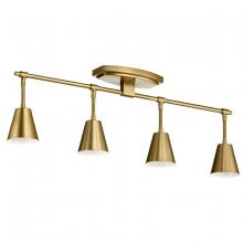 Kichler 52129BNB - Sylvia™ 4 Light Rail Light Brushed Natural Brass