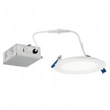 Kichler DLSL05R2790WHT - Direct-to-Ceiling 5 inch Round Slim 27K LED Downlight in White