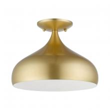 Livex Lighting 41050-33 - 1 Light Soft Gold Semi-Flush Mount