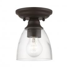 Livex Lighting 46331-07 - 1 Light Bronze Petite Semi-Flush