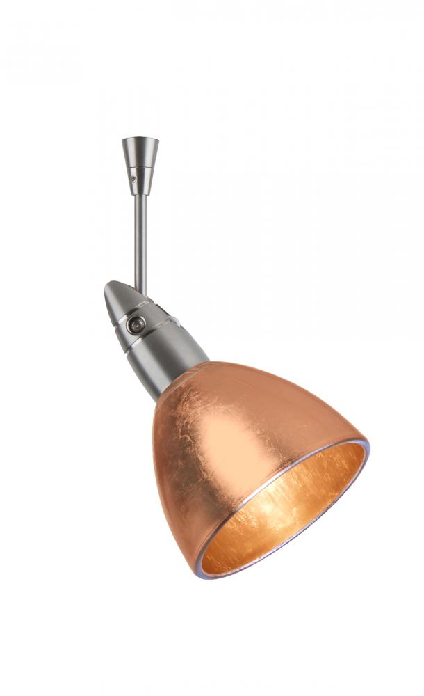 Besa Divi Spotlight Sp Copper Foil Satin Nickel 1x9W LED Mr16