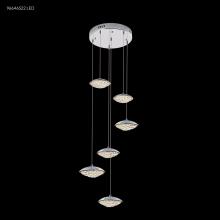 James R Moder 96646S22LED - LED Contemporary 6 Light Crystal Chand