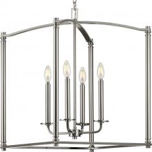 Progress P500240-009 - Winslett Collection Brushed Nickel Four-Light Foyer