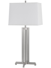 CAL Lighting BO-3214TB-BS - 30 In. Height Brushed Steel Metal Table Lamp