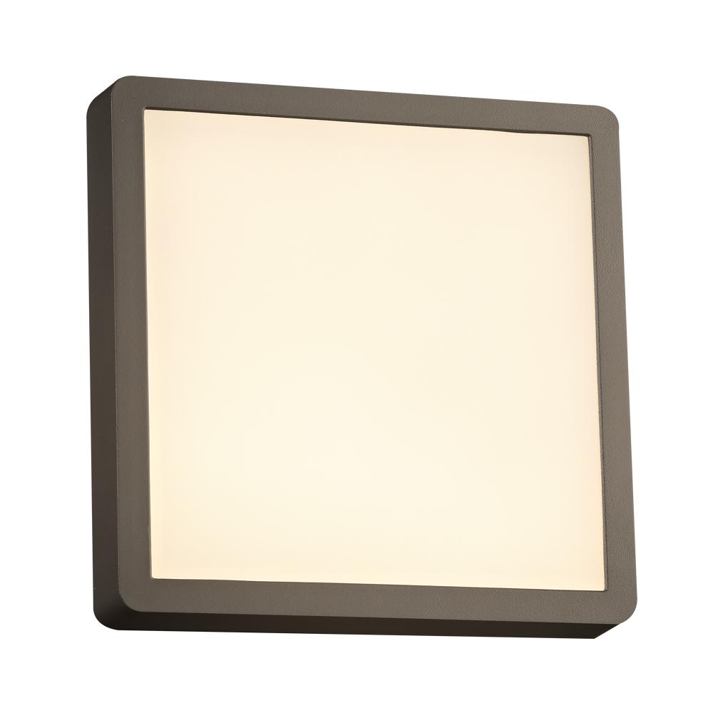 1 Square bronze exterior light from the Oliver collection