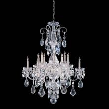 Crystorama 1045-CH-CL-MWP - Traditional Crystal 12 Light Hand Cut Crystal Polished Chrome Chandelier