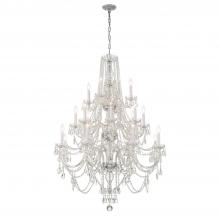 Crystorama 1157-CH-CL-MWP - Traditional Crystal 20 Light Hand Cut Crystal Polished Chrome Chandelier