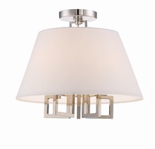 Crystorama 2255-PN_CEILING - Libby Langdon for Crystorama Westwood 5 Light Polished Nickel Ceiling Mount