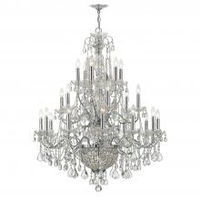 Crystorama 3229-CH-CL-MWP - Imperial 26 Light Hand Cut Crystal Polished Chrome Chandelier