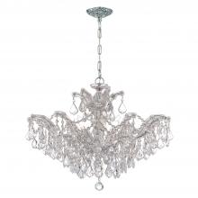 Crystorama 4439-CH-CL-MWP - Maria Theresa 6 Light Hand Cut Crystal Polished Chrome Chandelier