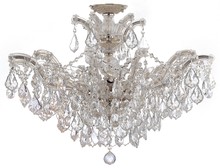 Crystorama 4439-CH-CL-MWP_CEILING - Maria Theresa 6 Light Hand Cut Crystal Polished Chrome Ceiling Mount
