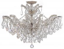 Crystorama 4439-CH-CL-MWP_CEILING - Maria Theresa 6 Light Hand Cut Crystal Polished Chrome Ceiling Mount