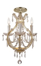 Crystorama 4473-GD-CL-MWP_CEILING - Maria Theresa 4 Light Hand Cut Crystal Gold Ceiling Mount