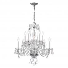 Crystorama 5080-CH-CL-MWP - Traditional Crystal 10 Light Clear Crystal Polished Chrome Chandelier