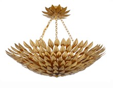 Crystorama 517-GA_CEILING - Broche 6 Light Antique Gold Ceiling Mount