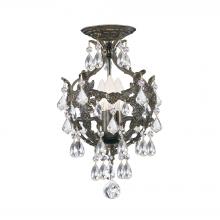 Crystorama 5193-EB-CL-MWP_CEILING - Legacy 3 Light Hand Cut Crystal English Bronze Ceiling Mount