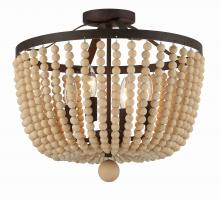 Crystorama 604-FB_CEILING - Rylee 4 Light Forged Bronze Ceiling Mount