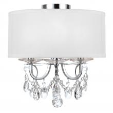 Crystorama 6623-CH-CL-MWP_CEILING - Othello 3 Light Polished Chrome Ceiling Mount