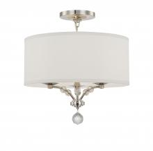 Crystorama 8005-PN_CEILING - Mirage 3 Light Polished Nickel Ceiling Mount