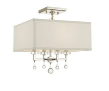 Crystorama 8105-PN_CEILING - Paxton 4 Light Polished Nickel Ceiling Mount