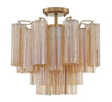 Crystorama ADD-300-AG-AM_CEILING - Addis 4 Light Aged Brass Ceiling Mount