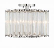 Crystorama ELL-B3004-PN_CEILING - Libby Langdon for Crystorama Elliot 4 Light Polished Nickel Ceiling Mount