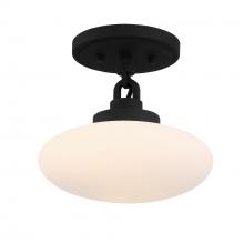 Crystorama PKR-B8501-BF_CEILING - Parker 1 Light Black Forged Ceiling Mount