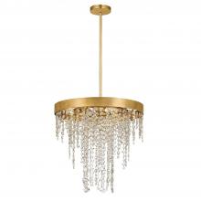 Crystorama WIN-615-GA-CL-MWP - Winham 5 Light Antique Gold Crystal Chandelier