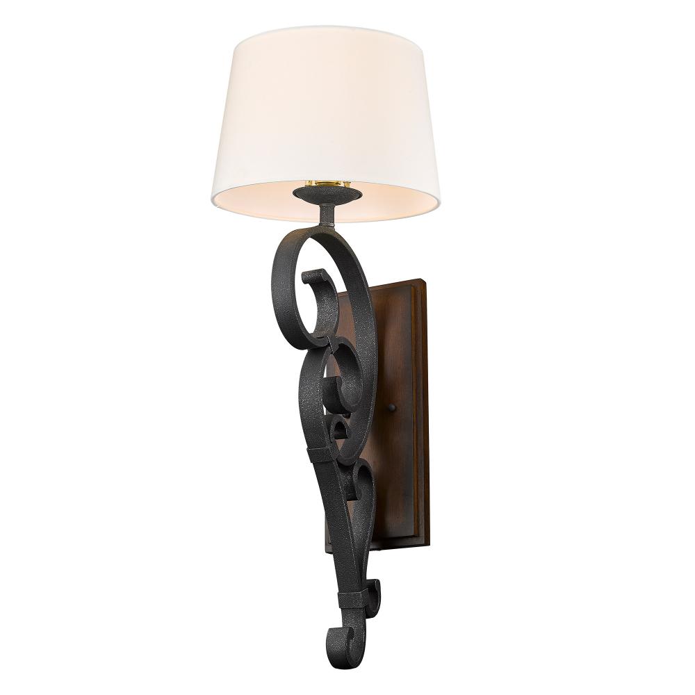 Large 1 Light Wall Sconce (Plug-in or Hardwire)