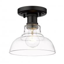 Golden 0305-FM BLK-CLR - Flush Mount