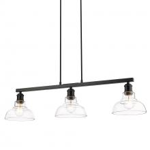 Golden 0305-LP BLK-CLR - Linear Pendant