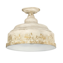 Golden 0806-SF AI - Keating Semi-Flush in Antique Ivory