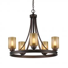 Golden 1051-5 SBZ - 5 Light Chandelier