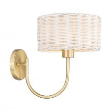 Golden 1084-1W BCB-WW - 1 Light Wall Sconce