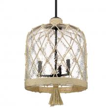 Golden 1090-3P BLK-HCG - 3 Light Pendant