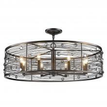 Golden 1998-8SF EBB - 8 Light Chandelier