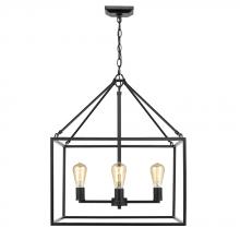 Golden 2072-4 BLK - 4 Light Chandelier