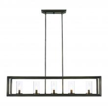 Golden 2073-LP GMT - 5 Light Linear Pendant