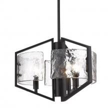 Golden 3162-3P BLK-HWG - 3 Light Pendant