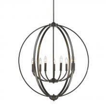 Golden 3167-9 EB - Colson EB 9 Light Chandelier in Etruscan Bronze